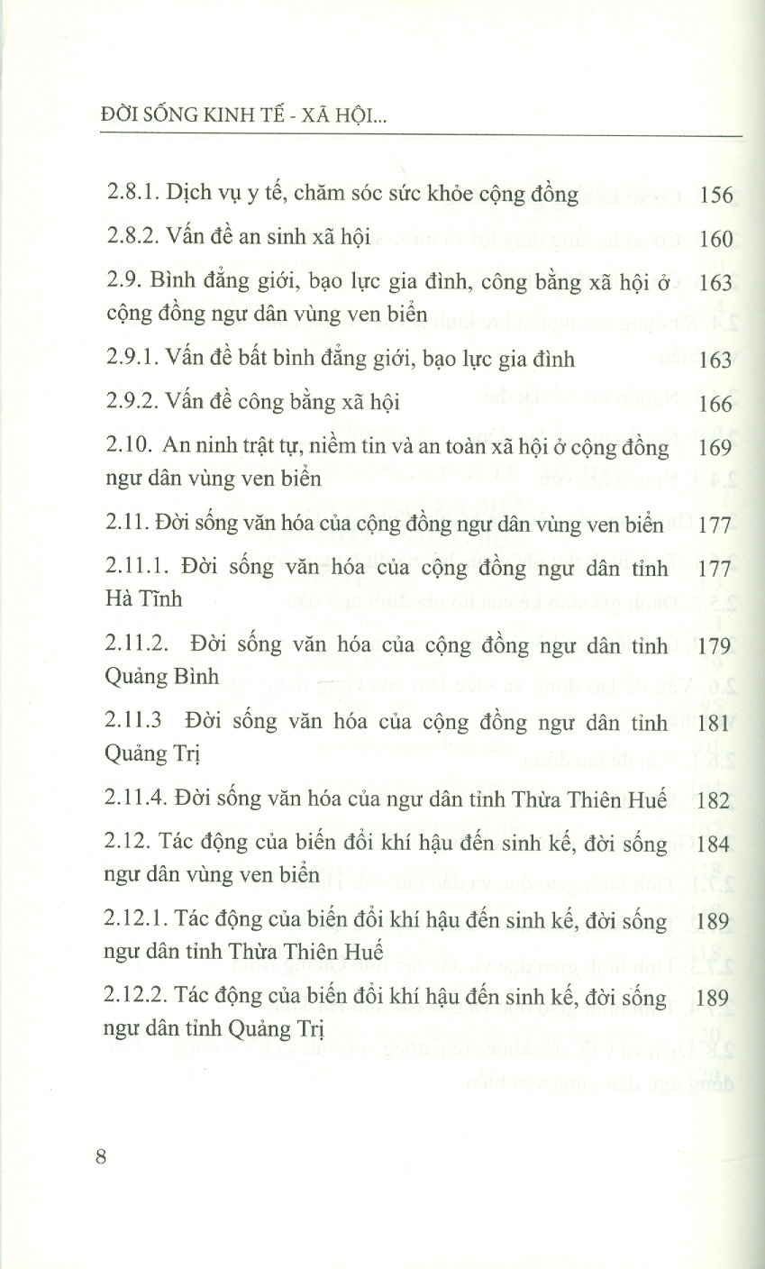 Đời Sống Kinh Tế - Xã Hội Ngư Dân Vùng Ven Biển Bắc Trung Bộ (Sách Chuyên Khảo)