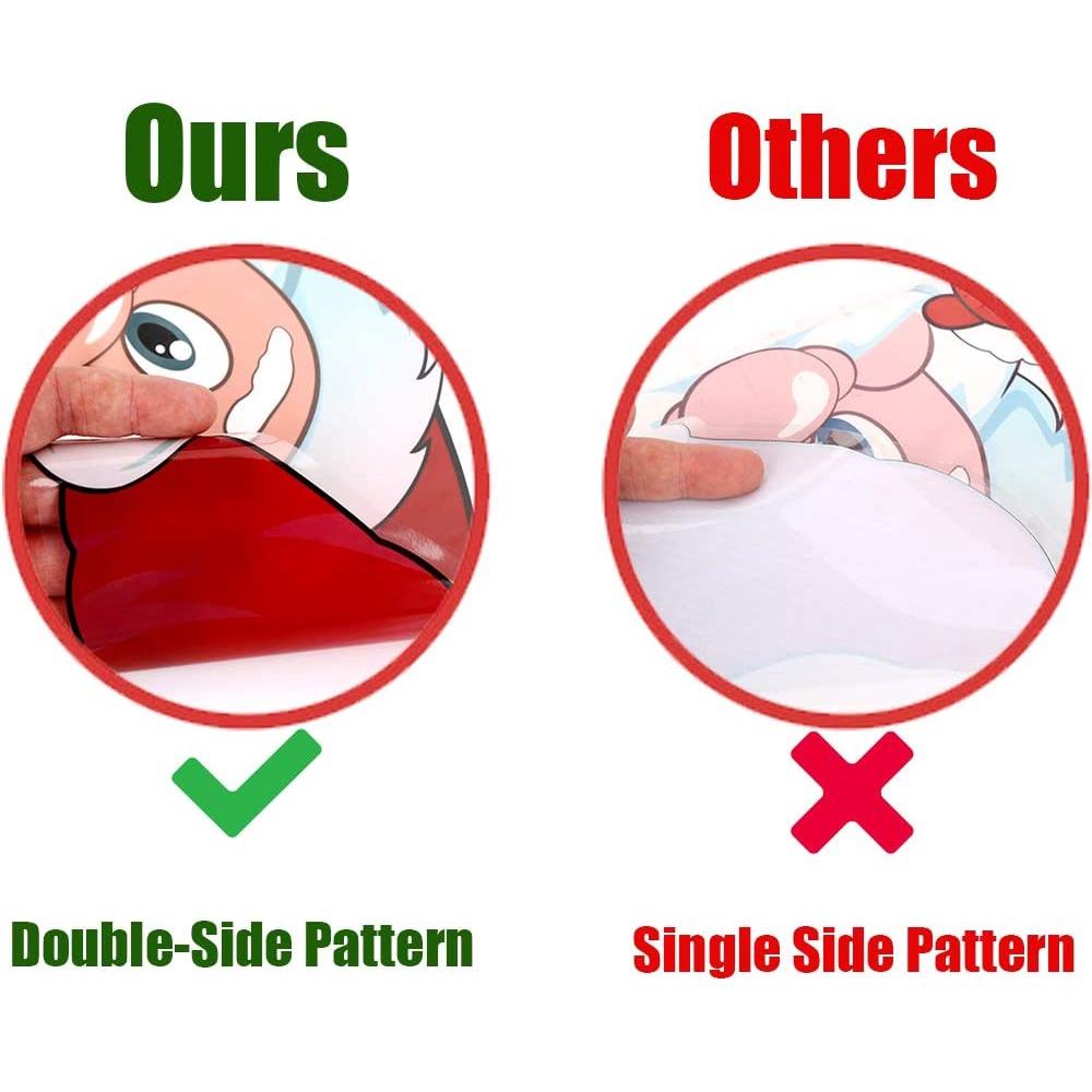 Miếng Dán Trang Trí Cửa Sổ Tự Dính Họa Tiết Giáng Sinh Năm Mới