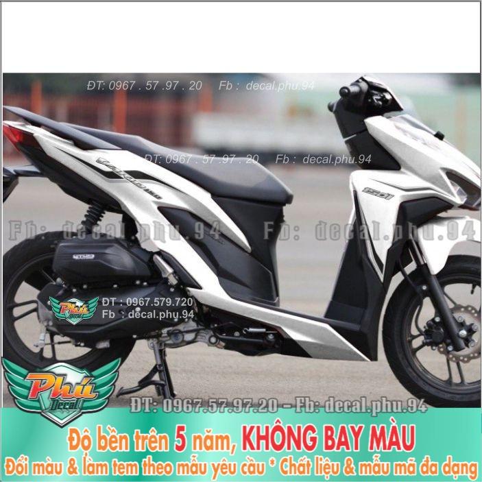 Tem rời Vario Chỉ đen Xe trắng