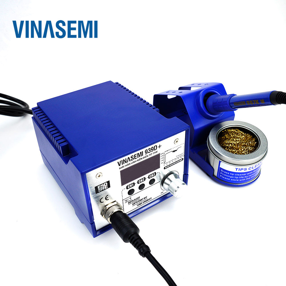 Vinasemi 939D+ Máy Hàn Trạm Điều Chỉnh Nhiệt Độ 75W