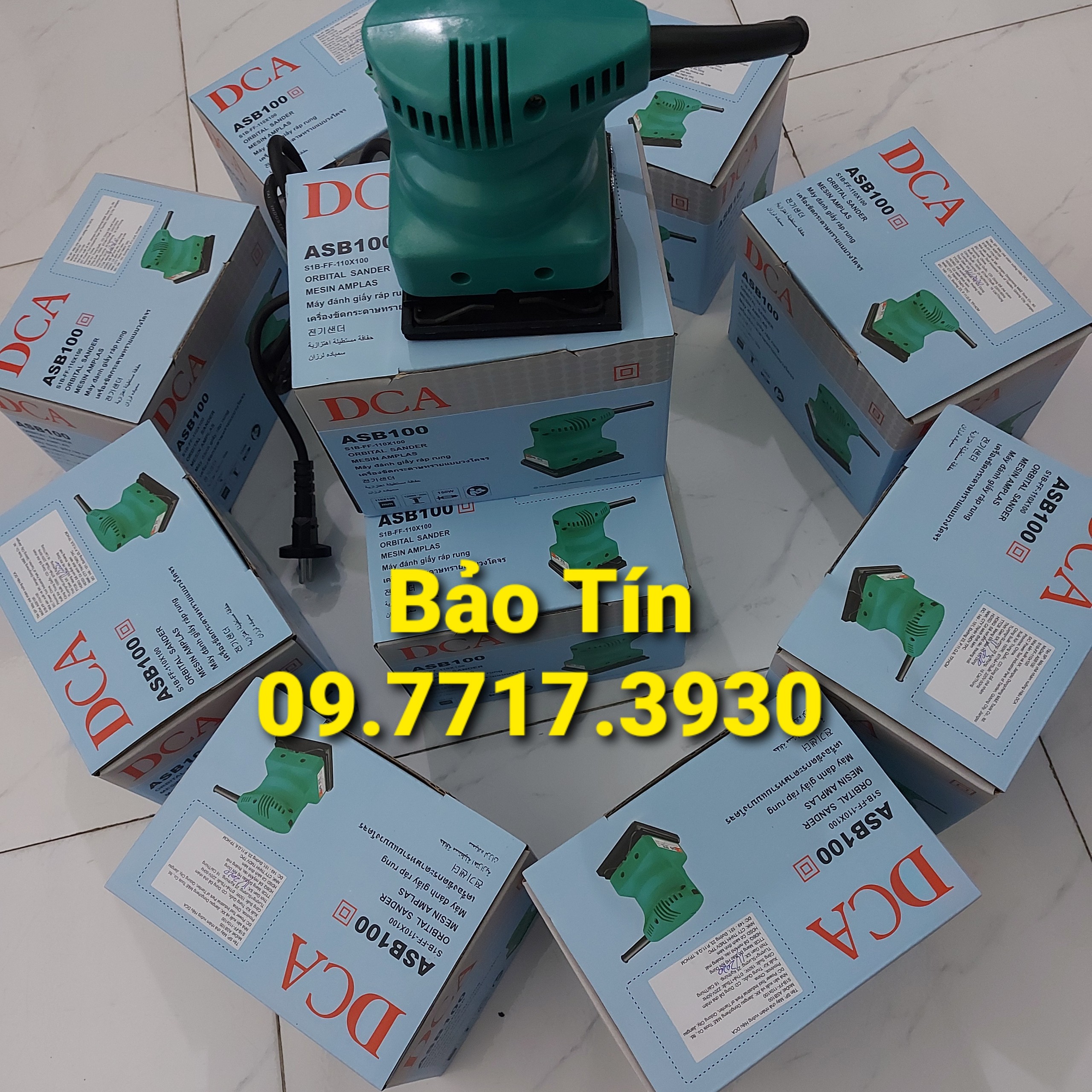 Máy chà nhám vuông 150W DCA ASB100