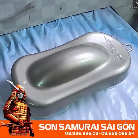 Sơn SAMURAI KUROBUSHI Y150 bạc pha lê chính hãng dành cho xe máy