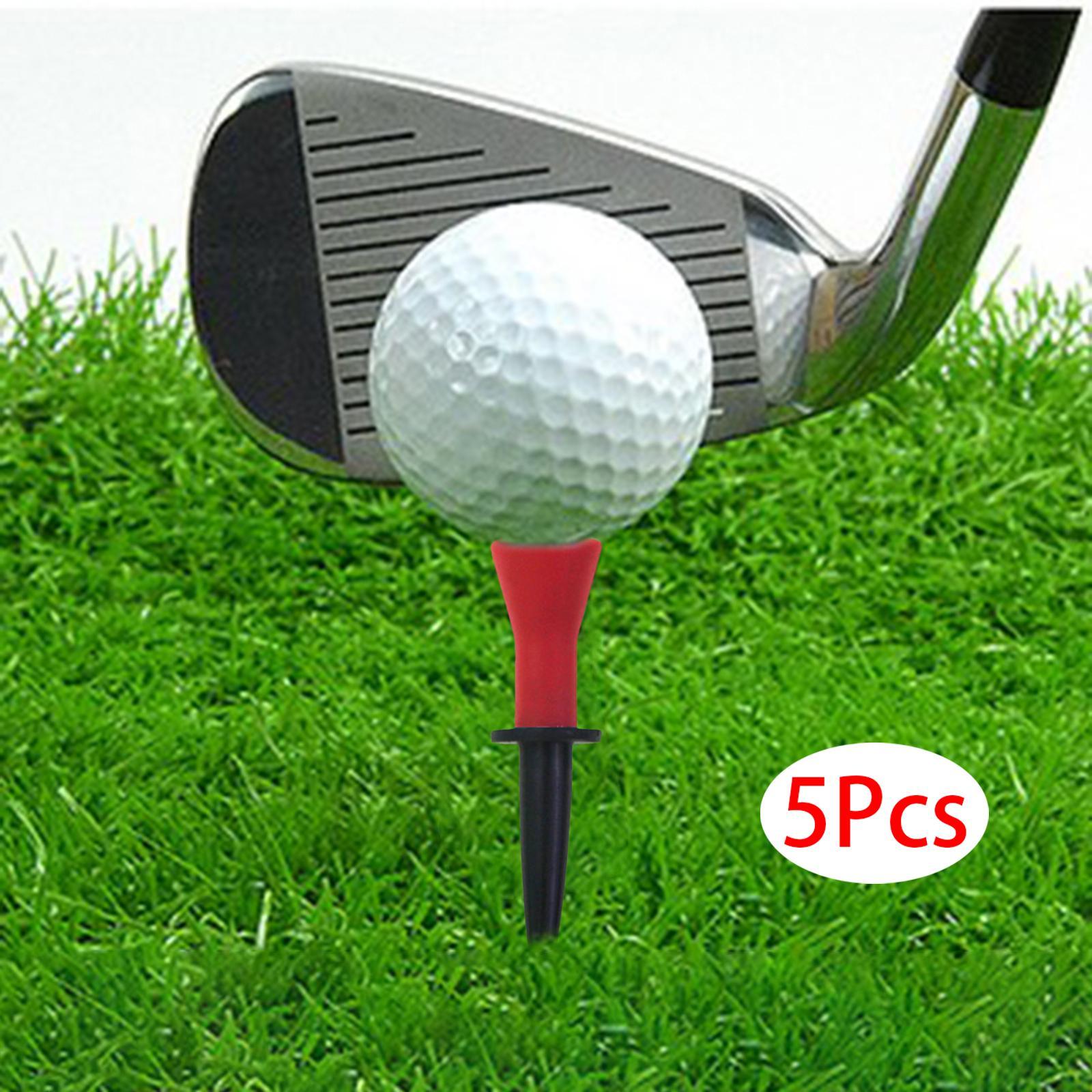 5Pcs Rubber Golf Tees Golfing Tees Golf Swing Trainer Aid Golf Club Tools Step up Golf Tees Golf Ball Holder for Exercise, Beginner, Women Men