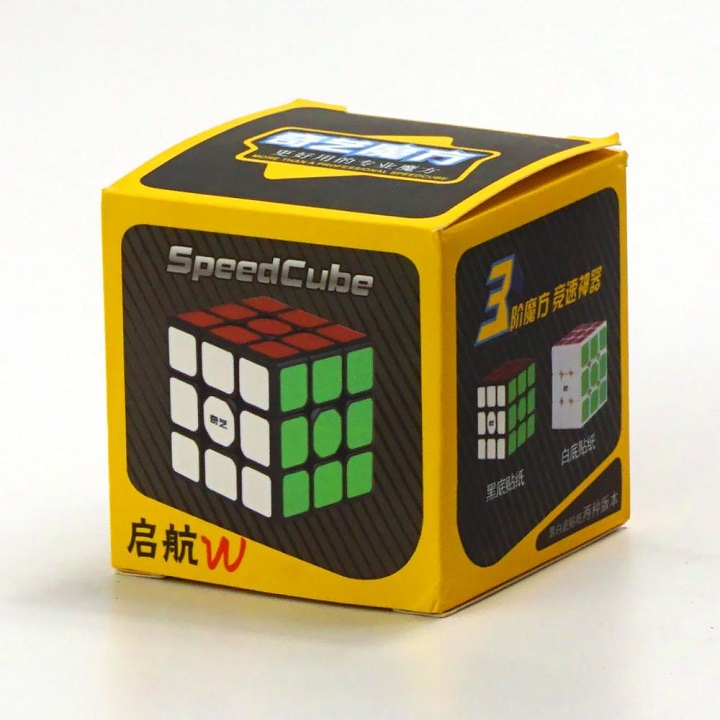 Đồ chơi trí tuệ Rubik 3x3 QiYi Sail W Rubic 3 Tầng Khối Lập Phương 3x3x3 Đồ Chơi Thông Minh 56mm x 56mm x 56mm viền đen