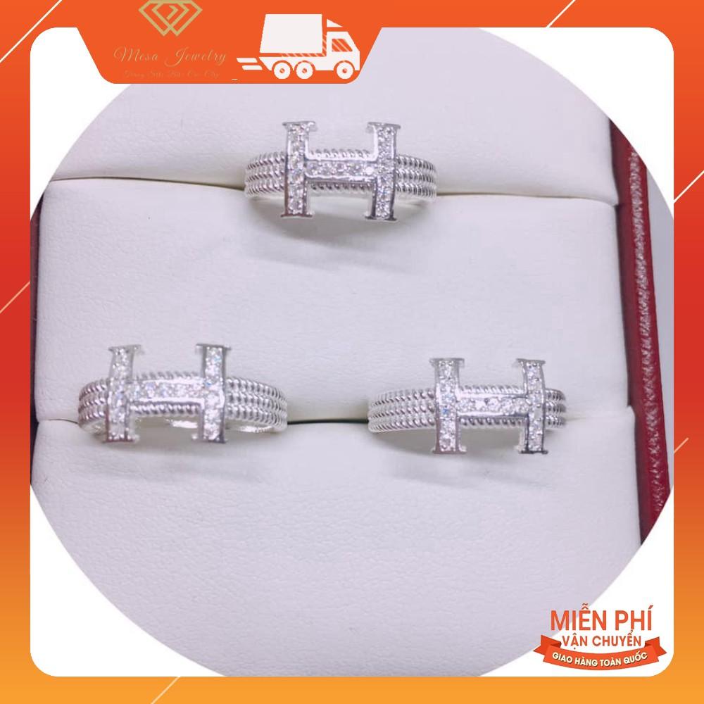 NHẪN BẠC TA CHỮ H - NHẪN DÁNG MỚI SIÊU ĐẸP