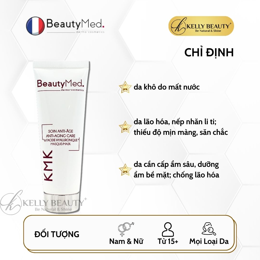 Mặt Nạ Cấp Ẩm Chống Lão Hóa Da BeautyMed KMK Anti-Aging Care Mask | Kelly Beauty