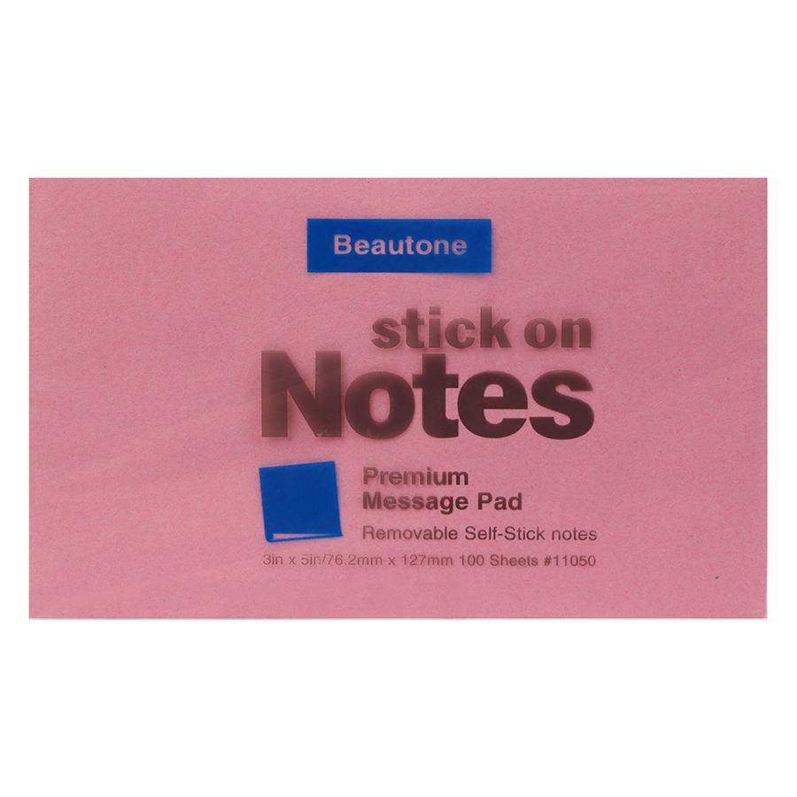 Lốc 6 Xấp Giấy Note Beautone (76.2 x 127 mm) - Màu Ngẫu Nhiên