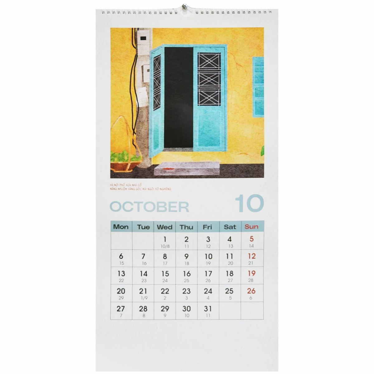 Lịch Treo Tường Thư Pháp Làng Mai 2025 - Ý Thức Em Mặt Trời Tỏ Rạng - THA