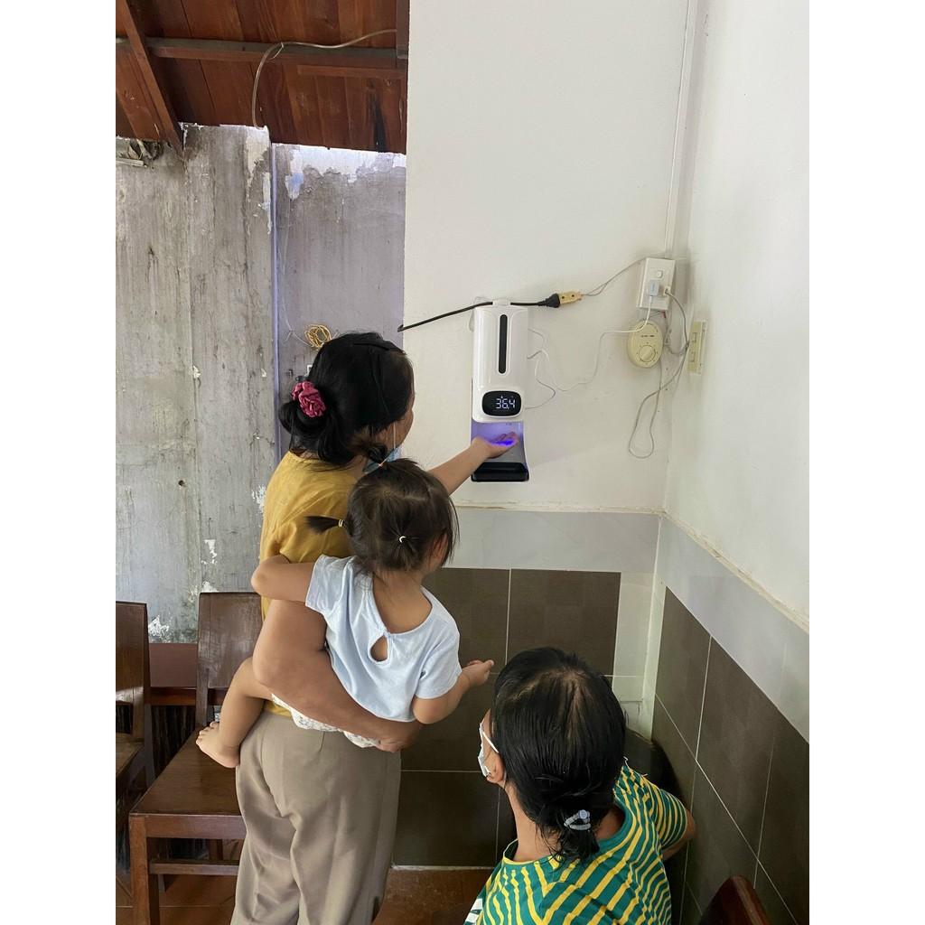 MÁY ĐO THÂN NHIỆT k9 pro plus KIÊM XỊT SÁT KHUẨN TAY TỰ ĐỘNG | MÁY KHỬ KHUẨN XỊT RỬA TAY KHỬ TRÙNG BẢO VỆ SỨC KHỎE.