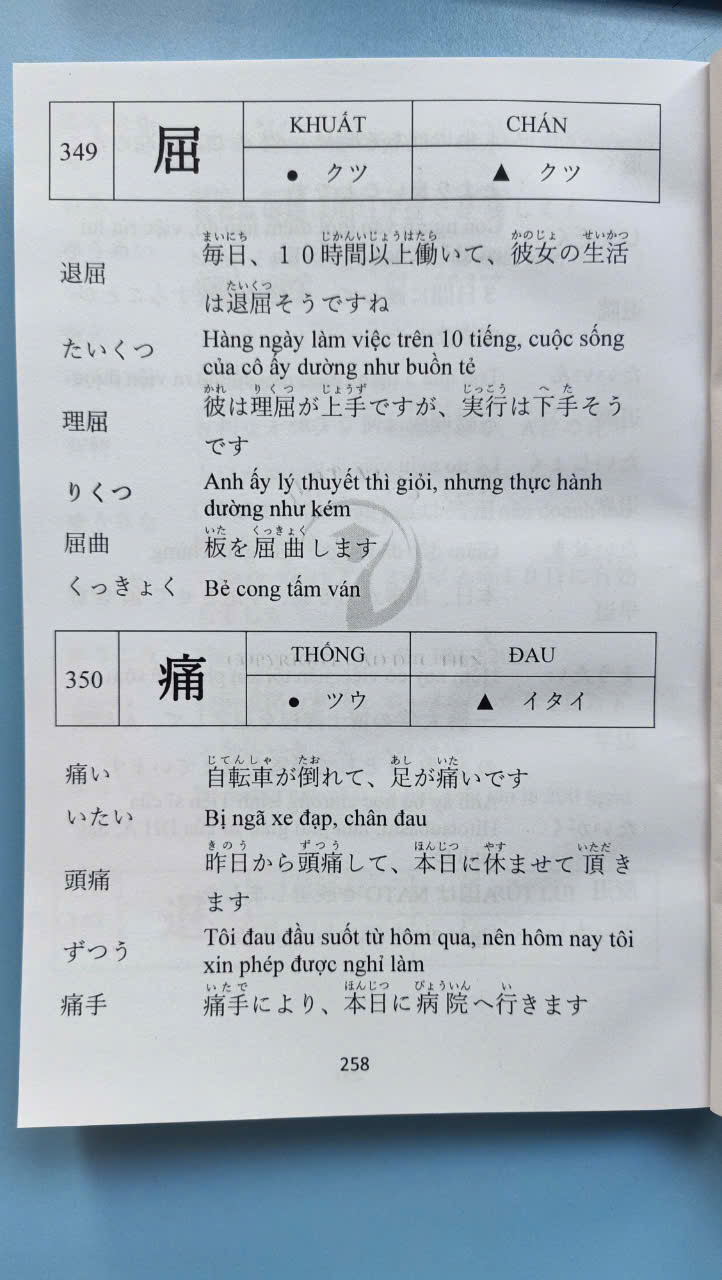 SÁCH TIẾNG NHẬT KANJI, ĐẶT CÂU TỪ VỰNG, LUYỆN VIẾT KANJI