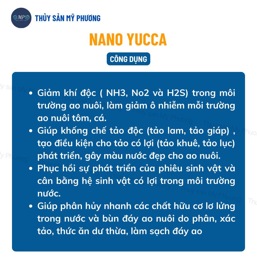 Chống sốc nổi đầu Nano Yucca Us nước Saponin xử lý khí độc sạch môi trường nguyên liệu Mexico tôm thẻ cá lươn ếch ốc ba