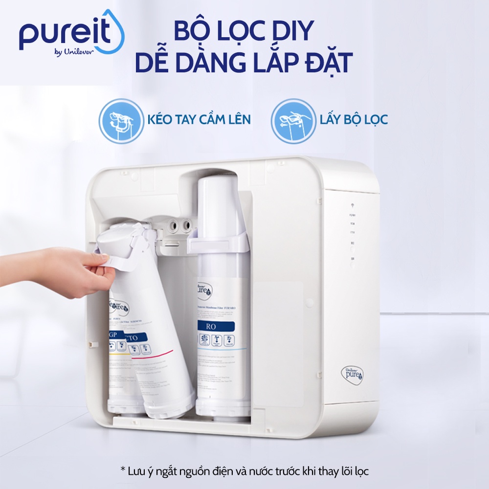 [Miễn phí lắp đặt ] Máy lọc nước Unilever Pureit Delica UR5640 RO lớn , công suất lọc 14000L, tốc độ lọc 1.5L/phút. Hàng chính hãng