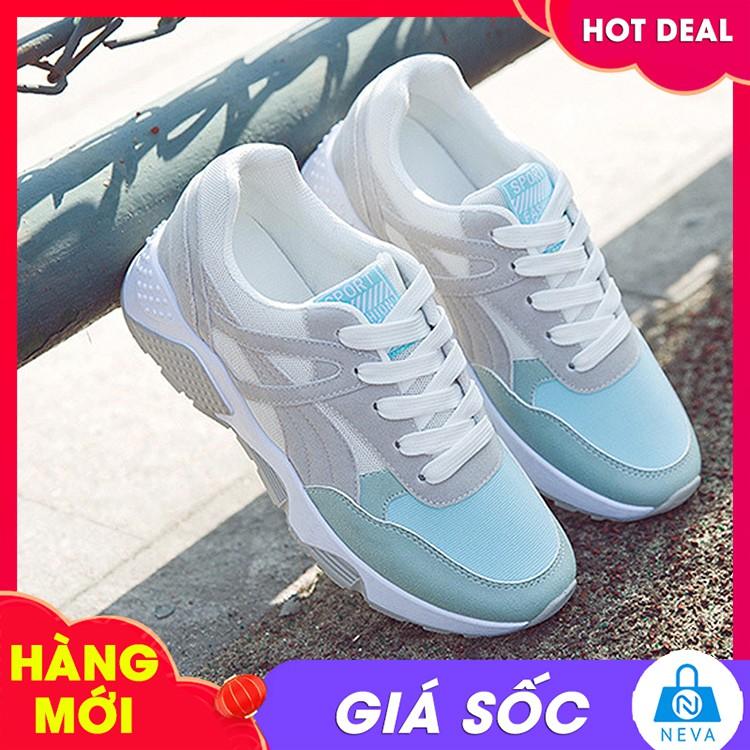 (HOT) GIÀY THỂ THAO NỮ THỜI TRANG SNEAKER NEVA2599 giày nữ mix màu cá tính