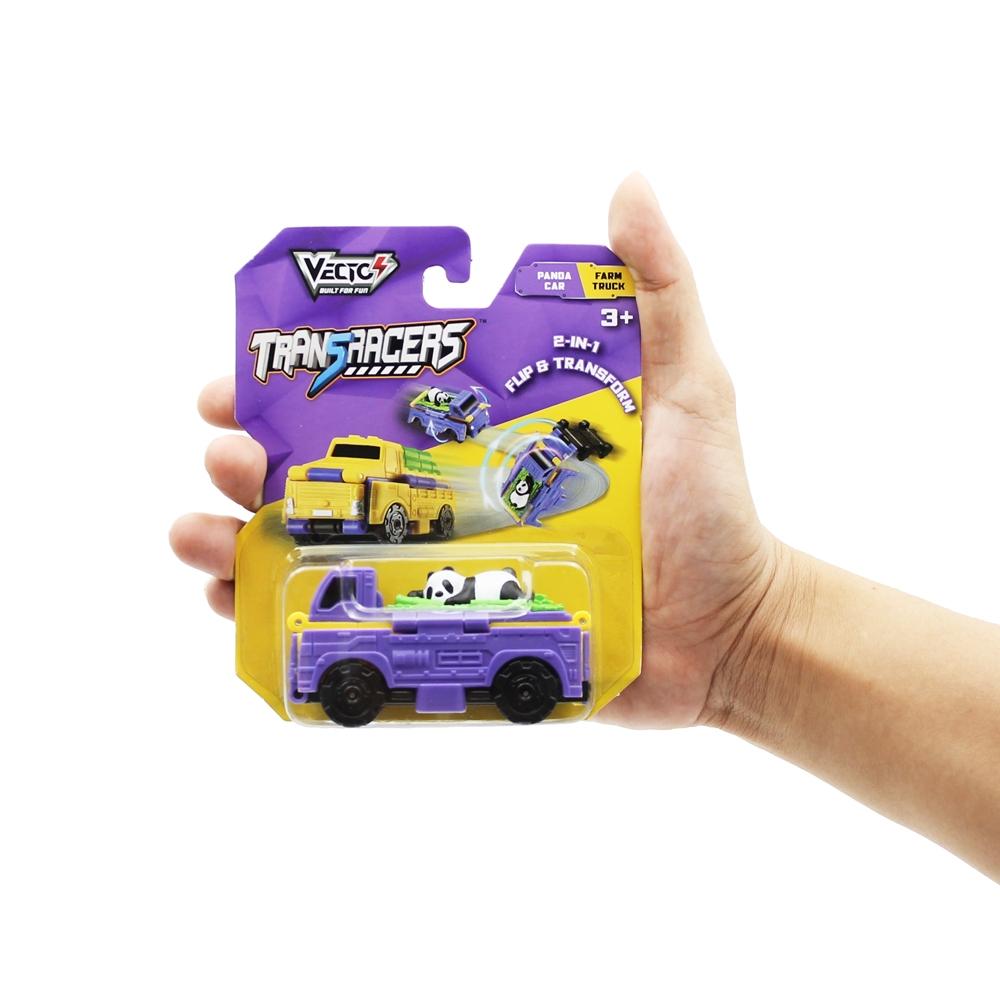 Đồ Chơi Xe Biến Hình Transracers Panda Car / Farm Truck - Vecto VN463875-37