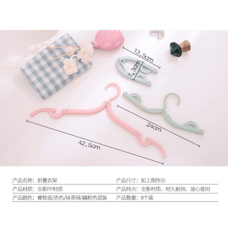 Móc nhựa treo gấp gọn mini mang đi du lịch hàng xuất Nhật