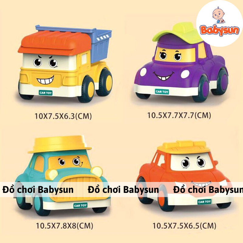 Đồ chơi xe ô tô chạy bánh đà loại 8 xe cao cấp có hộp đựng cho bé