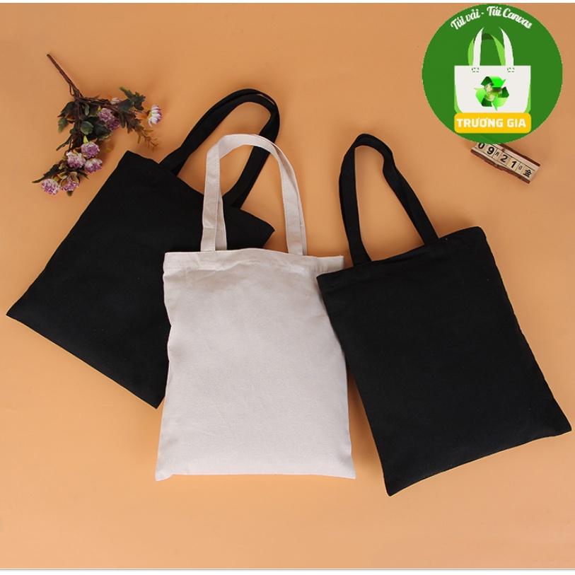 Túi vải Bố Túi xách Túi vải Canvas trơn Có khóa và không khóa kéo Kích thước Cao 36cmx Rộng 31cm