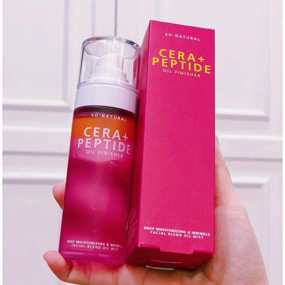 XỊT KHOÁNG 3 TẦNG SO'NATURAL CERA + PEPTIDE OIL FINISHER