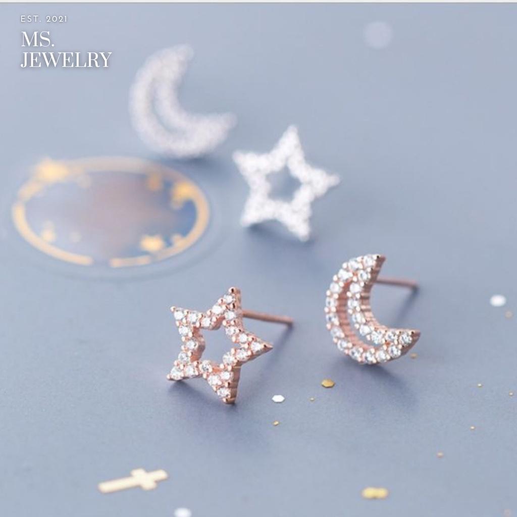 Khuyên Tai Bạc S925 Đính Đá Cubic Zirconia