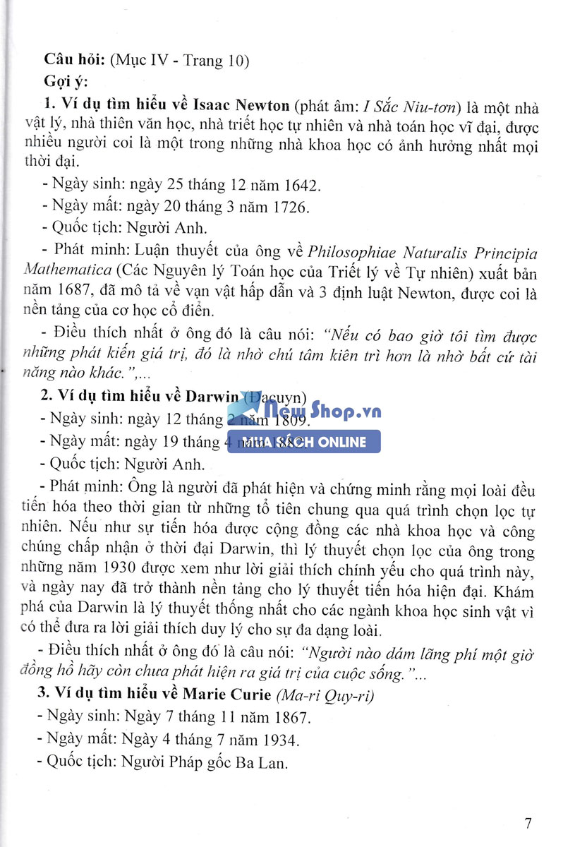 HƯỚNG DẪN TRẢ LỜI CÂU HỎI KHOA HỌC TỰ NHIÊN 6 (BÁM SÁT SGK KẾT NỐI TRI THỨC VỚI CUỘC SỐNG)