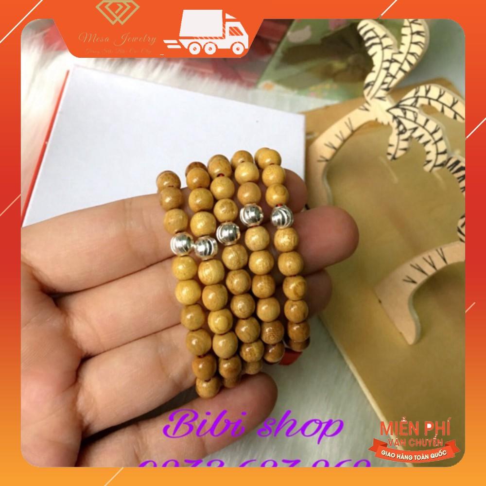 Vòng dâu tằm mic bi bạc
