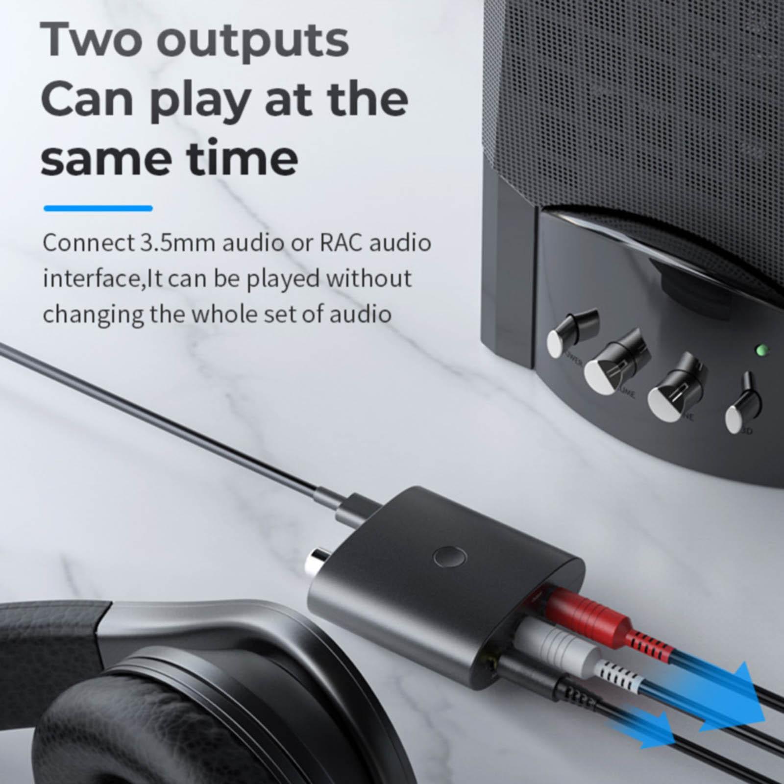 Bluetooth 5.1 Receiver Digital to Analog Audio Adapter Light Weight