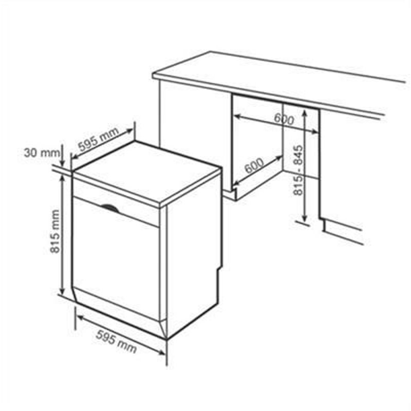 Máy Rửa chén bát Bosch Series 4 SMS46GI01P - Hàng Chính Hãng