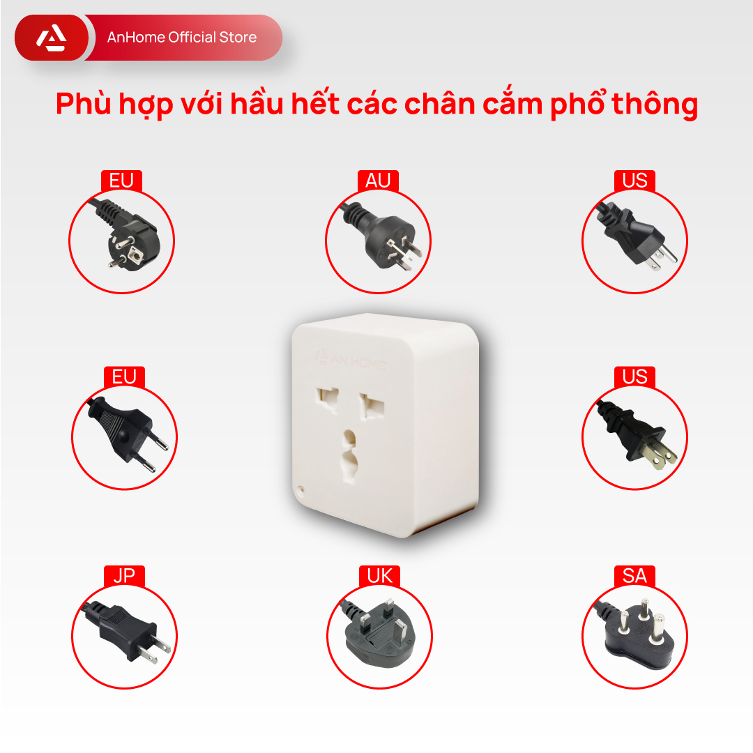 Ổ cắm thông minh WiFi + BLE AnHome Smart Plug A12