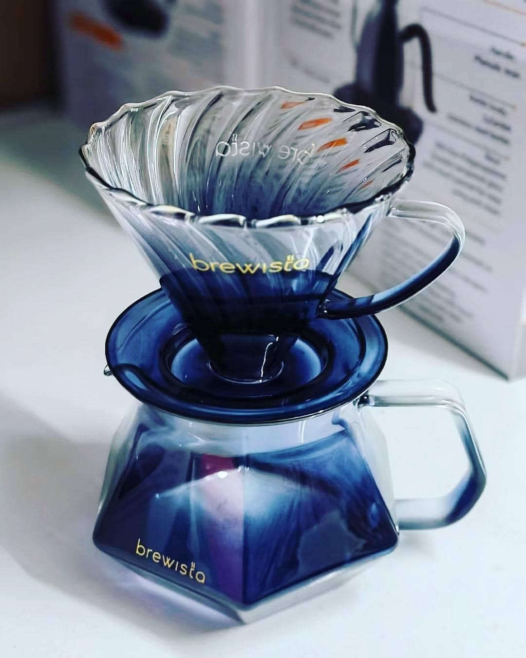 Phễu lọc cà phê V60 cao cấp Brewista Dripper - Shadow