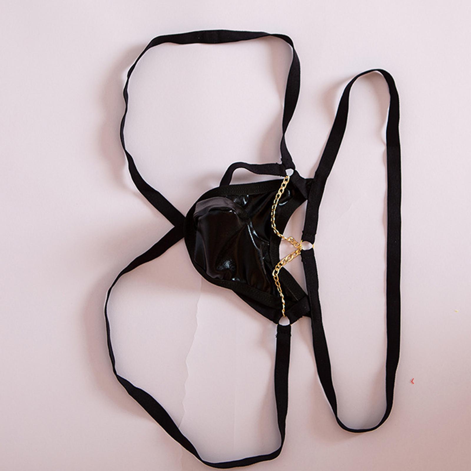 Mens Jockstrap Underpant Elastic Low  Underwear Pouch Breathable Panties