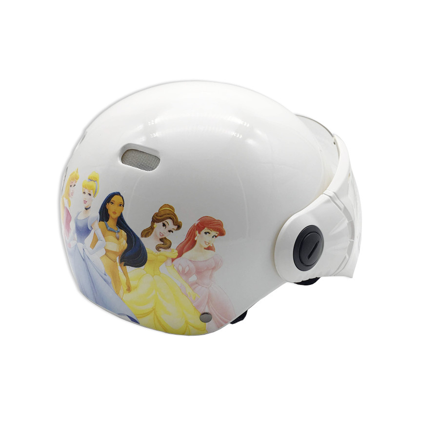 Mũ bảo hiểm trẻ em 1/2 đầu có kính Protec Kitty Họa tiết công chúa KMWFK
