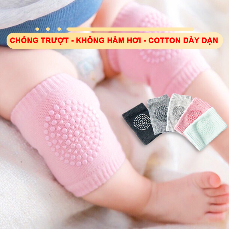 Tất vớ tập bò chống trơn trượt chống trầy vải thun dày co giãn thông hơi bảo vệ đầu gối cho bé yêu – SS003