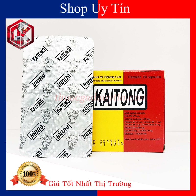 Kaitong Dinh Dưỡng Dùng Nuôi Kích Lực Cho Gà 7-10 Ngày Cuối Đá Nhập Khẩu Thái Lan