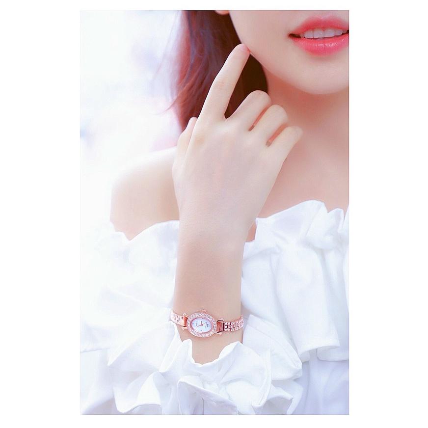 Đồng hồ thời trang nữ Bs Bee Sister đính cườm AYO TH211 - Bạc