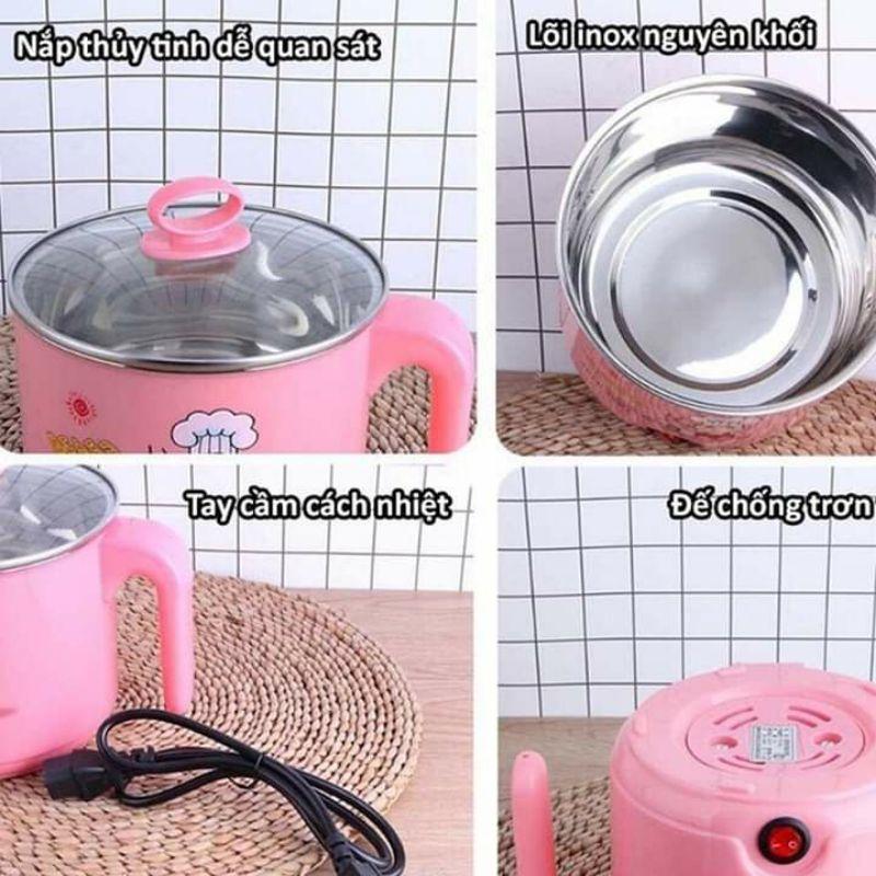 Nồi lẩu mini,nồi nấu mì siêu tốc đa năng 1,6l