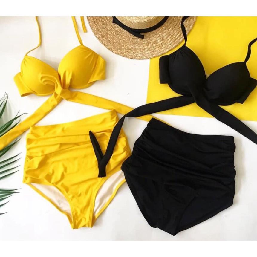 Bikini 2 Mảnh chéo vàng ( Ảnh chụp thật)