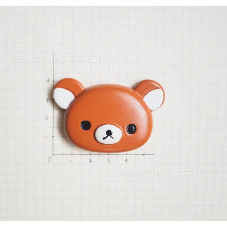 Chuyên Charm * Charm mô hình đầu gấu Brown Bear cho các bạn trang trí vỏ điện thoại, DIY