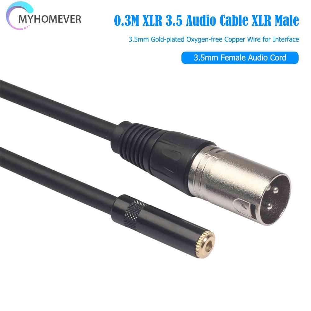Cáp ChuyểN ĐổI Âm Thanh 0.3m XLR 3.5 XLR Sang 3.5mm