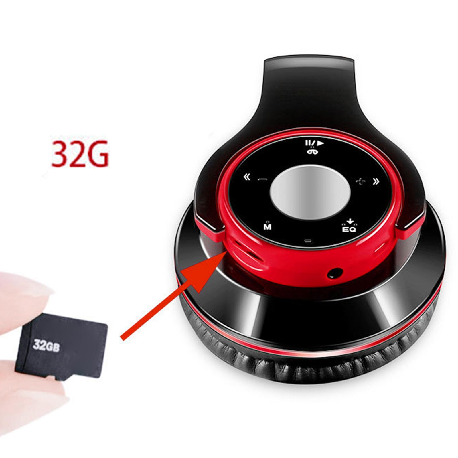 Bluetooth Headsets Foldable Built-in Mic 3.5mm Headphones for iOS and Android Boys