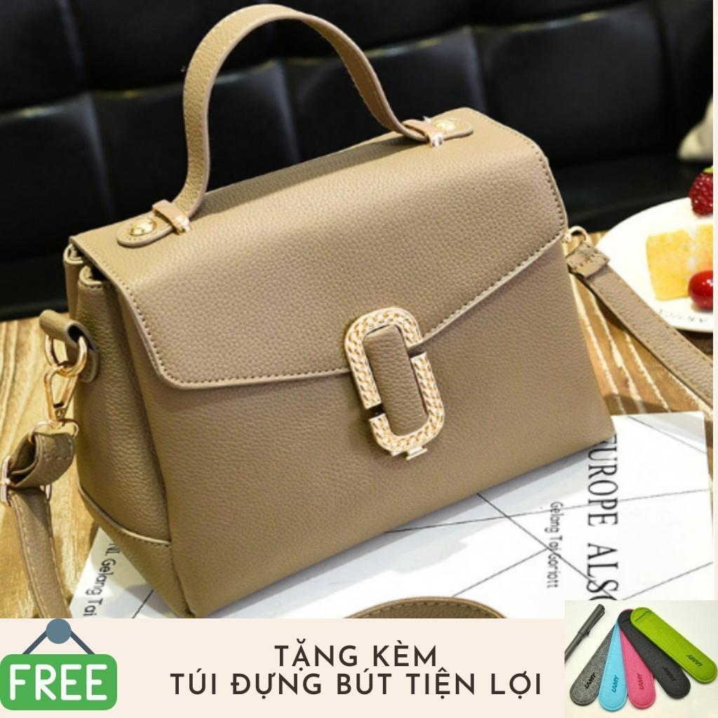 Túi nữ thời trang phong cách sang trọng Đồ Da Thành Long TLG 208084 3 tặng túi đựng bút tiện lợi