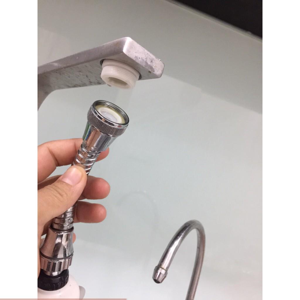 VÒI NƯỚC RỬA BÁT INOX TĂNG ÁP XOAY 360 ĐỘ - 206797