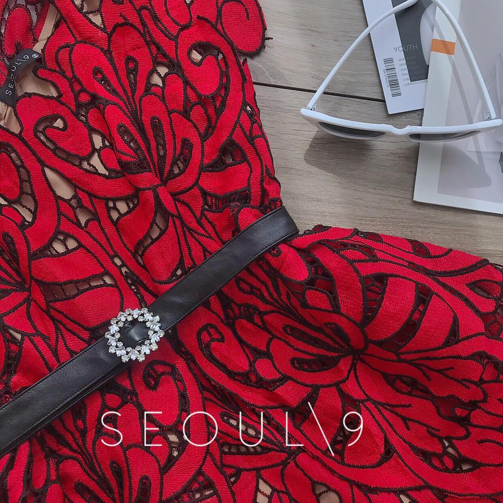 Đầm Lacy limited đắp ren nổi cao cấp