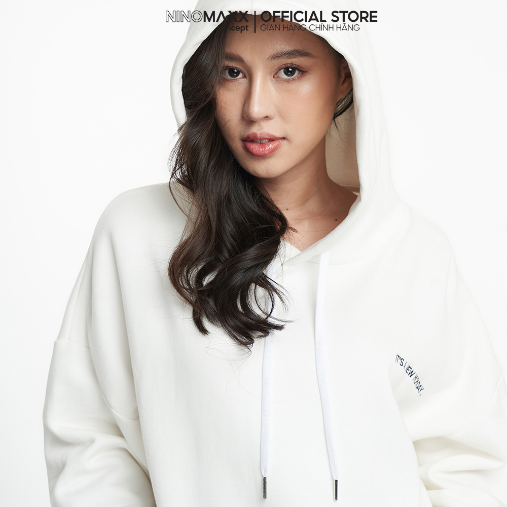 NINOMAXX Áo hoodies Nữ chất liệu cotton tay dài 2205002