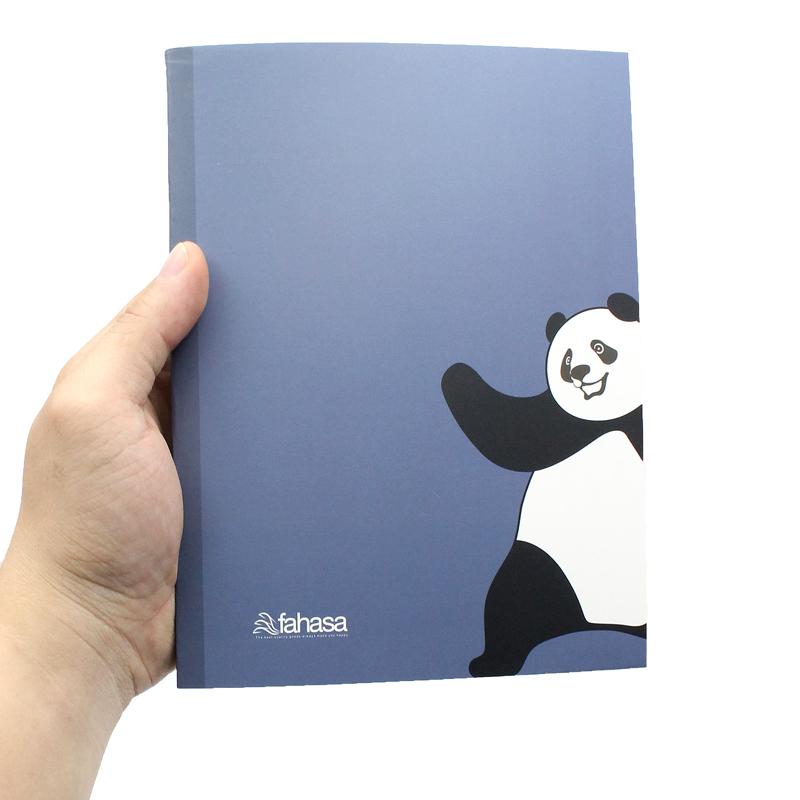 Combo 10 Tập Học Sinh Cute Panda - Miền Nam - 4 Ô Ly - 200 Trang 80gsm - Fahasa 03 - Tặng Nhãn Vở Kèm Sticker