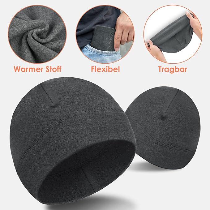 2pcs chạy mũ thể thao đàn ông đàn ông chạy mũ xe đạp chức năng mũ mùa đông ấm thở thoáng khí