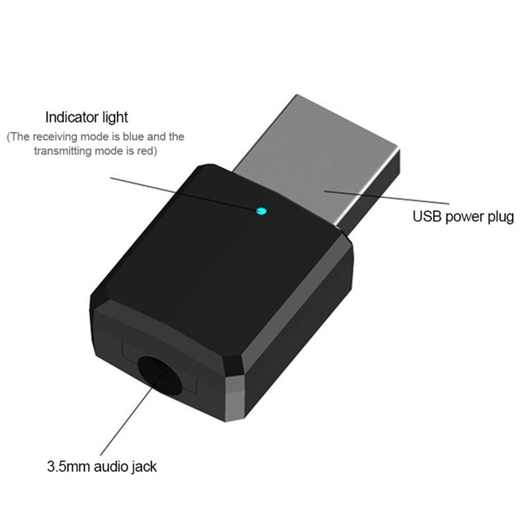 2in1 Mini Bluetooth v5.0  10m for PC Computer Support Windows 10 8.1