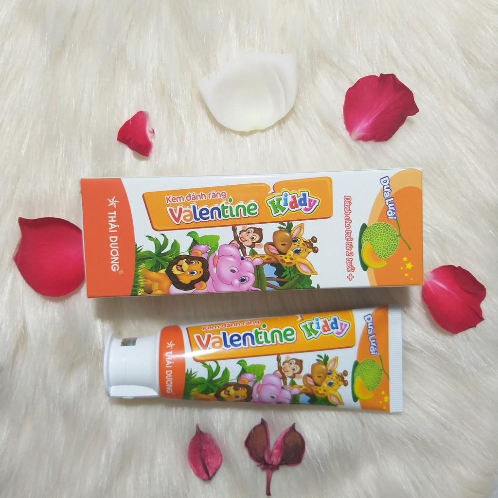 Bộ vệ sinh răng miệng dành cho trẻ em - Kem đánh răng Valentine Kiddy 50g & Nước súc miệng Valentine Kiddy 250ml