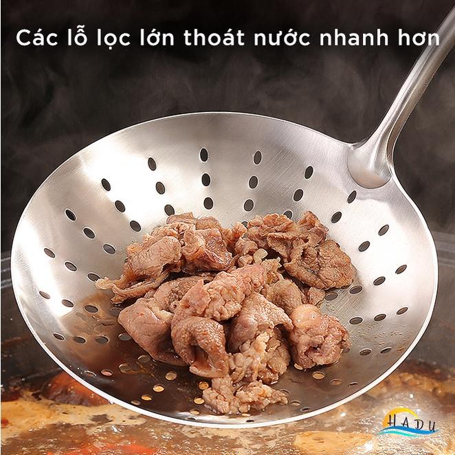 Muôi Thủng Inox 304 To Ăn Lẩu Cao Cấp Đạt Chất Lượng Đức SSGP