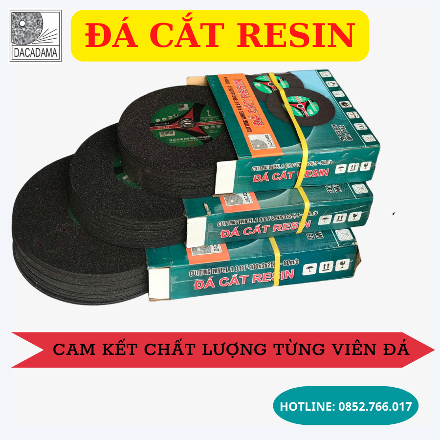 Đá cắt sắt, đá cắt kim loại, đá cắt inox RESIN 3 tấc 5 Chuyên Cắt săt thép, kim loại, inox