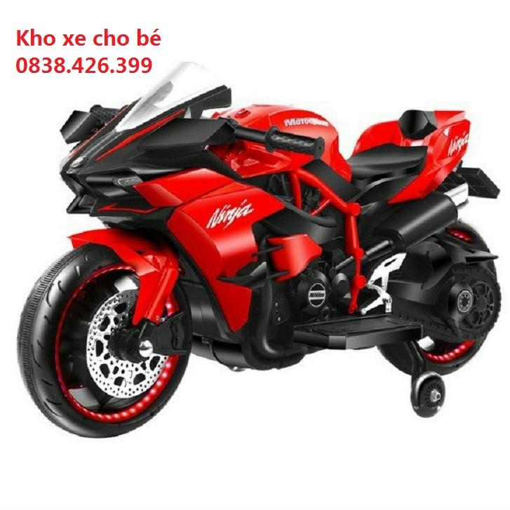 (hỗ trợ ship)Xe máy điện đạp ga NINJA H2R 2 động cơ  bánh phát sáng